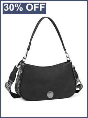 Faux Leather Western Hobo Shoulder Bag Small Crossbody Purse